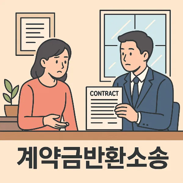 안양민사소송변호사, 계약금반환소송